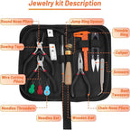 Audab Jewelry Wire Wrapping Jewelry Making Supplies Kit, Ring Sizer Measuring - Image 6