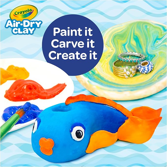 Crayola Air Dry Clay, Teacher Supplies, Natural White Modeling Clay - Image 6