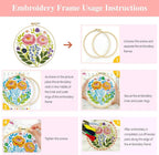 Zhenqing Pink Floral Cross Stitch Kit - Image 7