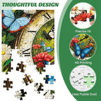 500 Pieces Puzzle for Adults, Fantasy Forest Clock Puzzle, Recycled Cardboard - Image 3