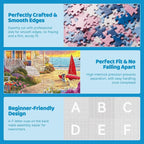 300 Piece Jigsaw Puzzle for Adults – Charming Beach House, Sailboat & Playful - Image 4