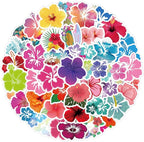 64pcs Aesthetic Hibiscus Stickers - Image 7