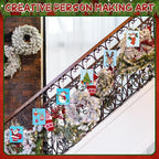 COCHIE 10 Pieces Large Christmas Unfinished Wood Crafts to Paint - Image 6
