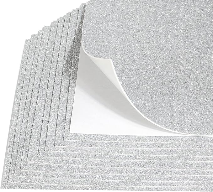 10 Sheets Glitter Paper Sheet for Father‘s Day Decor, A4 Cardstock - Image 4