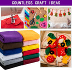 HaoFeijh Purple Felt Fabric 72 * 36 Inch Wide 1.6mm, Fabric Sheets Soft Woven - Image 3