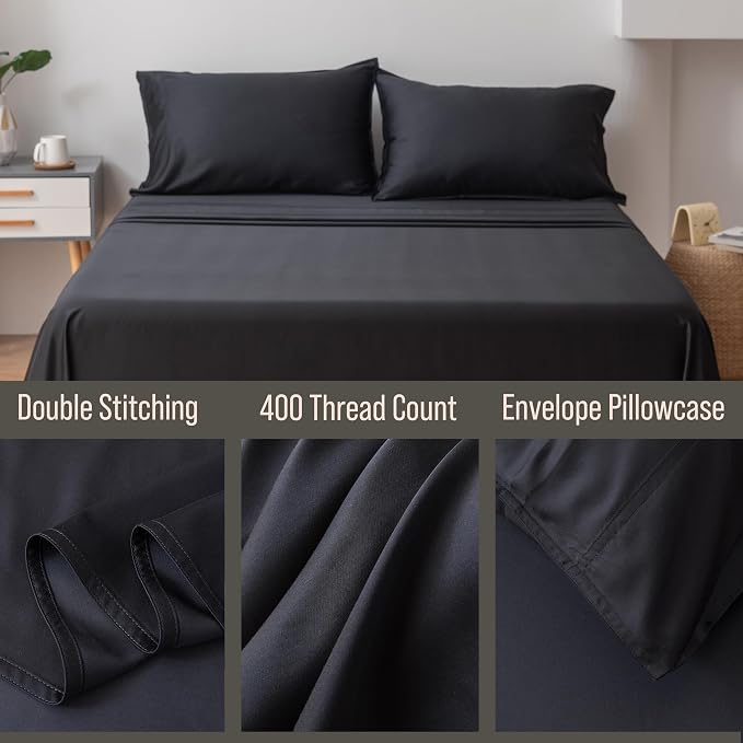 BELLA COTERIE | Luxury Bamboo Viscose Standard Size Pillowcase Set | 100% - Image 3