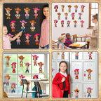 48Pcs Western Cowboy Hat Cutouts Bulletin Board Decorations Pink Cowgirl Paper - Image 7