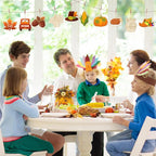 36PCS Wooden Thanksgiving Decoration Fall Ornaments to Paint Happy Thanksgiving - Image 5