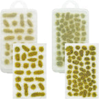 Woohome 78 PCS Model Grass Tufts 2 Size Static Grass Tuft Yellow Miniature by Woohome