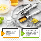 Spring Chef Stackable Stainless Steel Measuring Spoons Set of 6 w/Leveler | - Image 3
