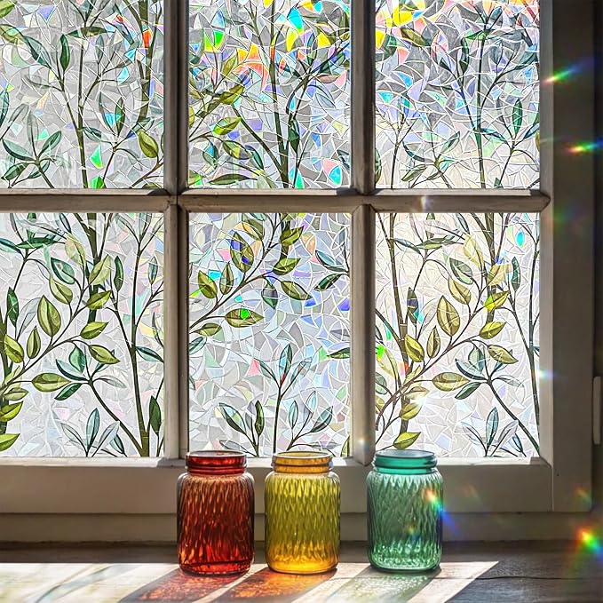 ADD.HERES Window Privacy Film, Stained Glass Decorative Static Cling, Removable by ADDHERES