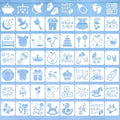Augshy 56 Pieces Baby Shower Stencils by Augshy
