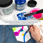 Jacquard Products Textile Color Paint FL, Fluorescent Pink, One Size - Image 6