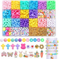 UPINS 2100+ Easter Beads for DIY Bracelet Making Jewelry Crafts Keychains | by UPINS
