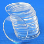 Set of 20 White Acrylic Discs, 1/8" Thick Round Transparent Circle Blanks - Image 7