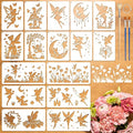 16pcs Fairy Stencils for Painting Stencils for Crafts Reusable | Butterfly Moon by Unknown