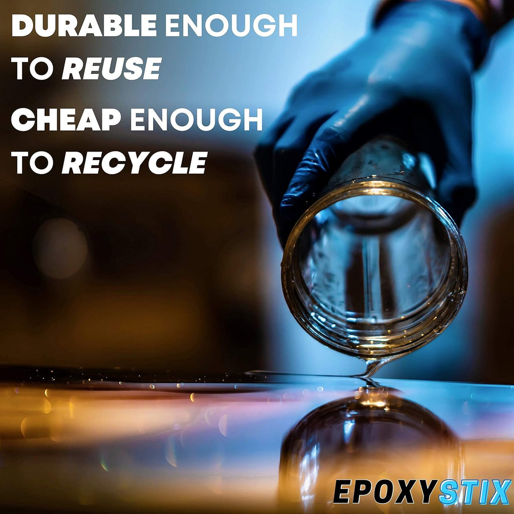 [Pack of 100] 10oz Disposable Graduated Measuring Cups for Mixing - Measurements in mL and Oz - Multipurpose Reusable Cups for Paint, Epoxy Resin, Stain, Liquid Mixing Cups