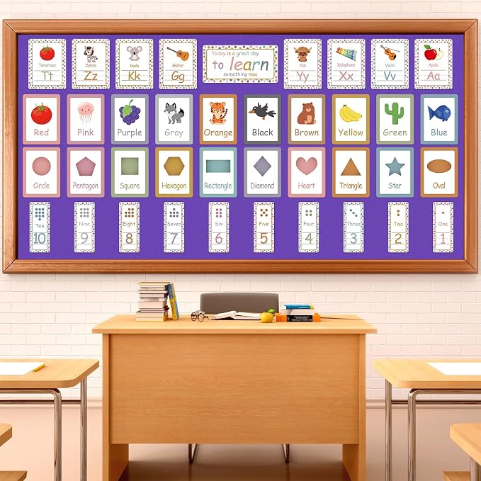Purple Bulletin Board Roll Non-Woven Fabric Poster 16in X 12ft | Back to School - Image 4
