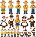 gisgfim 80Pcs Fall Scarecrow Cutouts Fall Thanksgiving Decorations Bulletin by gisgfim