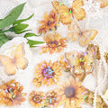Doraking 60 Pieces Glitter Shiny Flower Stickers by wearecuuuuute