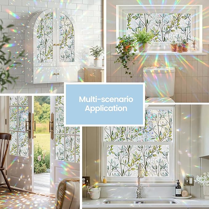 ADD.HERES Window Privacy Film, Stained Glass Decorative Static Cling, Removable - Image 3