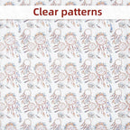 12" x 47" Printed TPU Jelly Faux Leather Roll, Iridescent Clear PVC Leather - Image 3