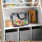 8 Packs Large Toy Storage Bags, Reusable Clear PVC Board Game Storage, Toy - Image 6