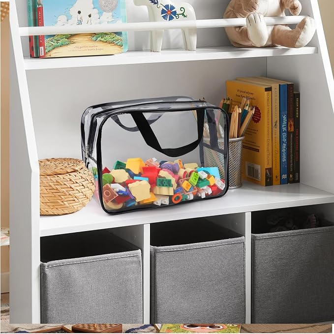 8 Packs Large Toy Storage Bags, Reusable Clear PVC Board Game Storage, Toy - Image 6