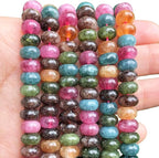 Songxi 5x8mm Dark Tourmaline Rondelle Beads, Gemstone by SongXi