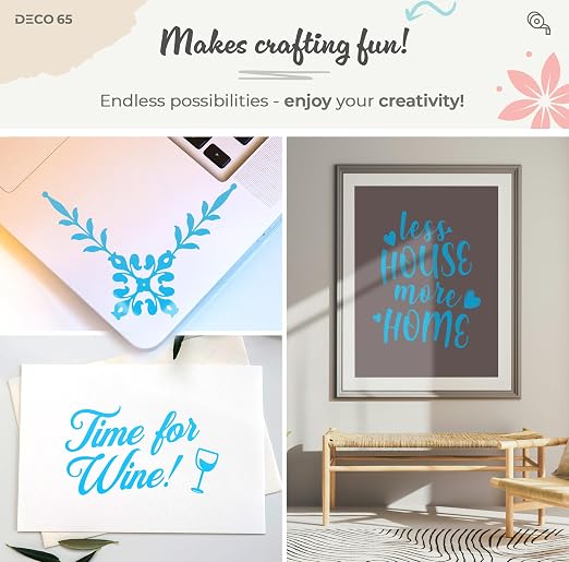 VViViD DECO65 Matte Pastel Light Blue Permanent Adhesive Craft Vinyl - Image 2