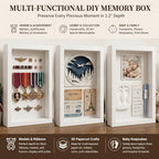 4 Pack 8x10Shadow Box Frame Set, Deep Wood Display Case - Image 7