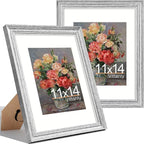 Vittanly 11x14 Picture Frames Set of 2, Ornate Vintage Photo Frame by Vittanly