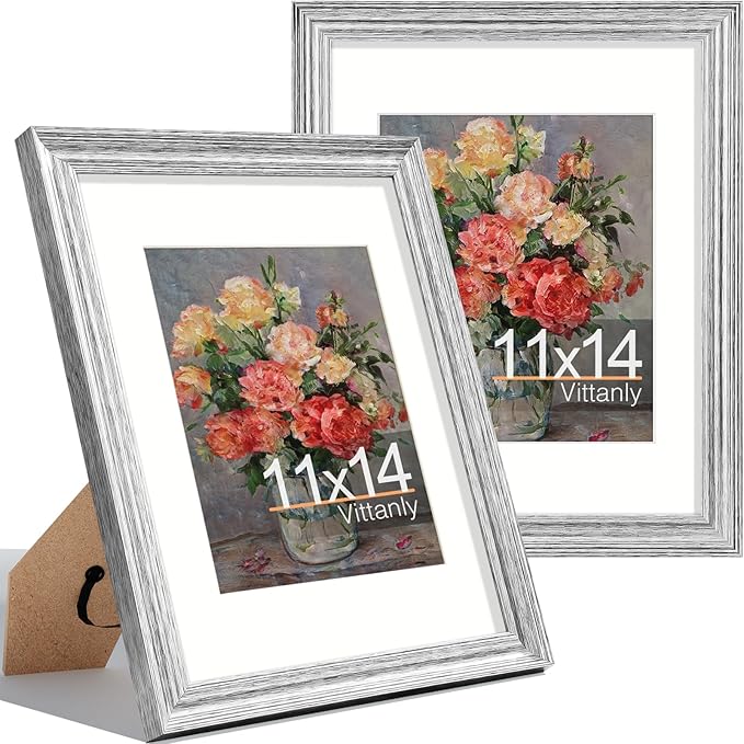 Vittanly 11x14 Picture Frames Set of 2, Ornate Vintage Photo Frame by Vittanly