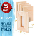 U.S. Art Supply 05" x 07" Unfinished Cradled Wood Panels - Image 2
