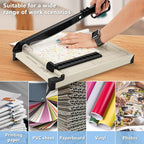 Ecraft 12" Guillotine Paper Cutter：Paper Trimmer Accurate Cutting - Image 5