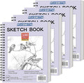 FIXSMITH 9"X12" Purple Sketch Book, 400 Sheets Spiral Sketchbook, Acid Free by FIXSMITH