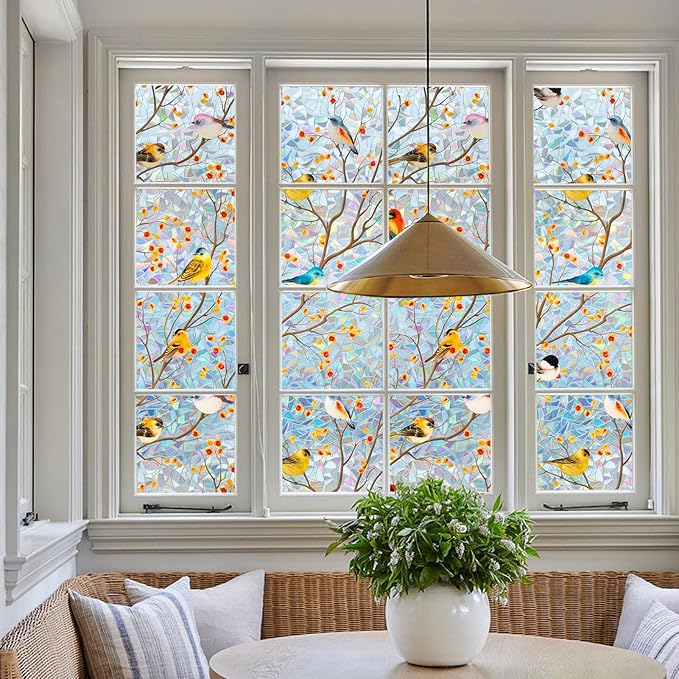 DKTIE Country Rustic Window Privacy Film Rainbow Film Decorative Window Sticker - Image 4