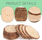 FSWCCK 10 PCS Unfinished Wood Slices - Image 7