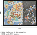 1000 Pieces Puzzle Board, 31.5x23.6 Felt Puzzle Storage Mat | Portable surface - Image 3
