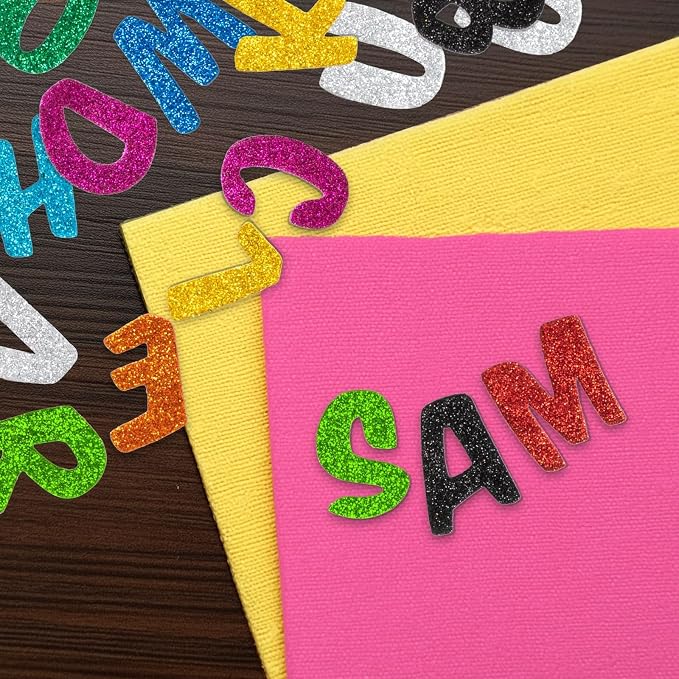 Bright Creations Foam Sparkle Alphabet Letter Stickers - Image 3