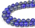 MJDCB Natural Lapis Lazuli Gemstone Loose Beads Round 8mm Energy Stone Healing by MJDCB