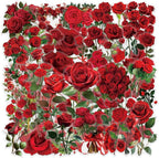 60 Pcs Red Rose PET Transparent Sticker | Self-Adhesive Scrapbooking Stickers - Image 8