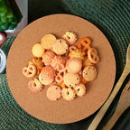 Boao 6 Pcs 12 Inch Large Cork Plant Coaster Round Cork Mat Trivet Absorbent - Image 5
