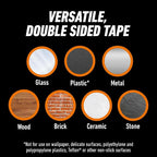 Gorilla Tough & Clear Double Sided Tape Squares, 24 1" Pre-Cut Mounting Squares - Image 4