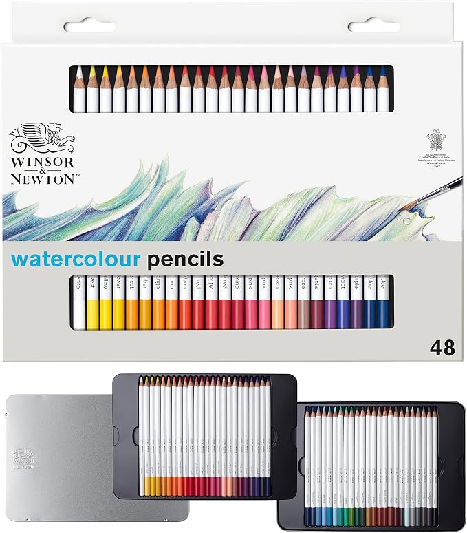 Winsor & Newton Studio Collection Artist Pencils, Watercolour Pencil Tin by WinsorNewton