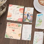 25 Sheets Watercolor Paper 3.5 x 2, 300 GSM Deckled Edge Paper Rough/Textured - Image 7