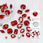 Sew on Rhinestone, Bags and Sewing Accessories，Red - Image 2