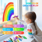 24 Pcs Suncatcher Paint Pens Paint Stained Glass Pigment Window Art Pens - Image 4