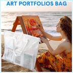 10 Pcs Art Portfolio Bags, 19 x 25 Inch Clear Poster Storage Bags - Image 3