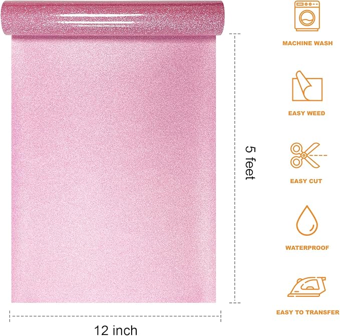 Glitter HTV Heat Transfer Vinyl Rolls - Image 2